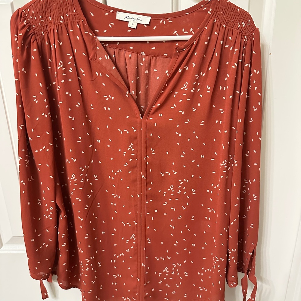 Mandy Evans Women's Terracotta Blouse